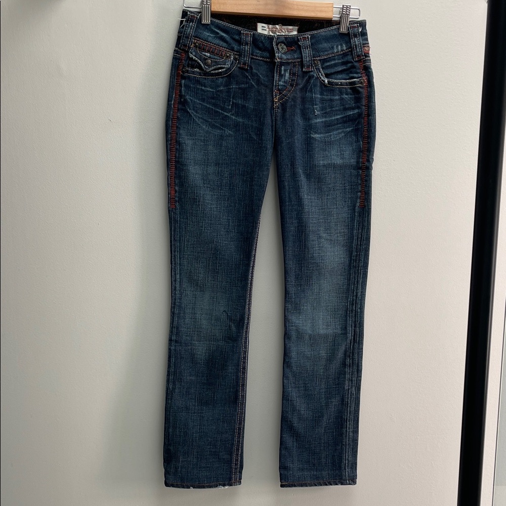 1921 Dark Blue Straight Leg Jeans